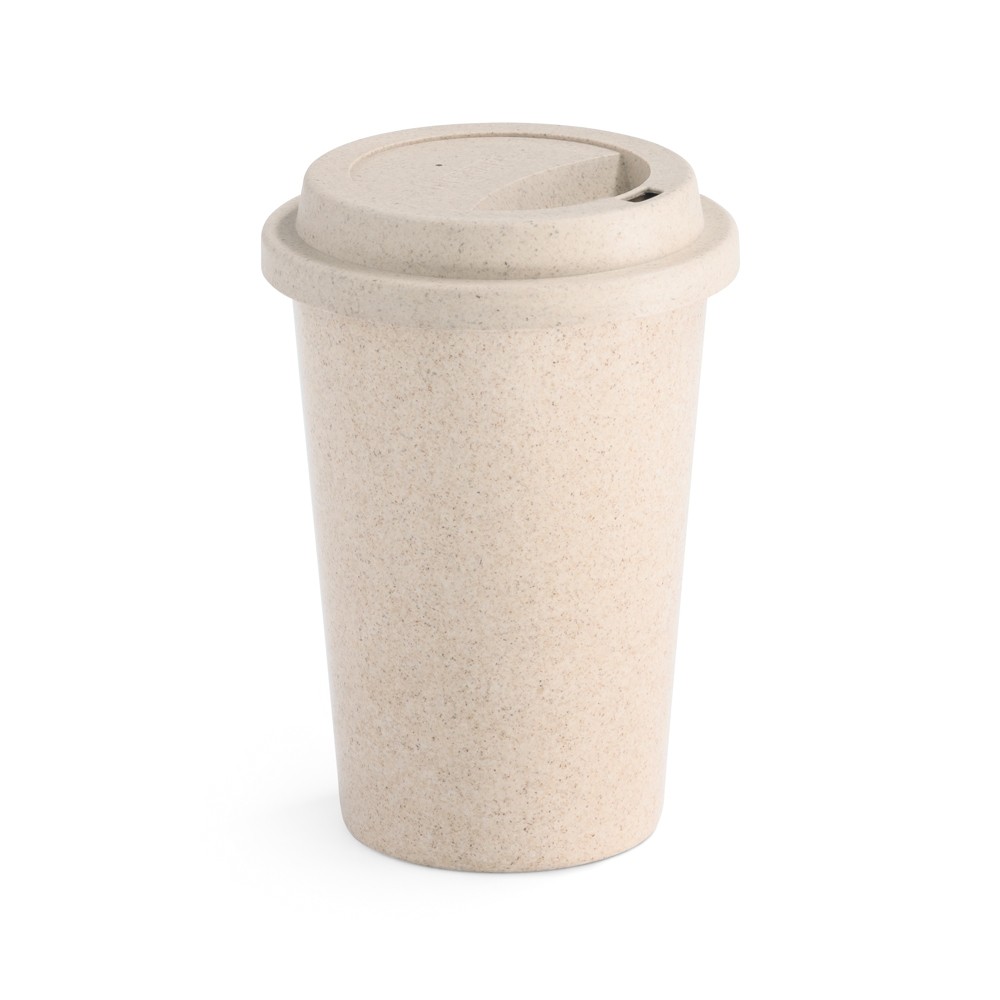 COPO PARA VIAGEM EM FIBRA DE BAMBU (60%) E PP (40%) 450 ML