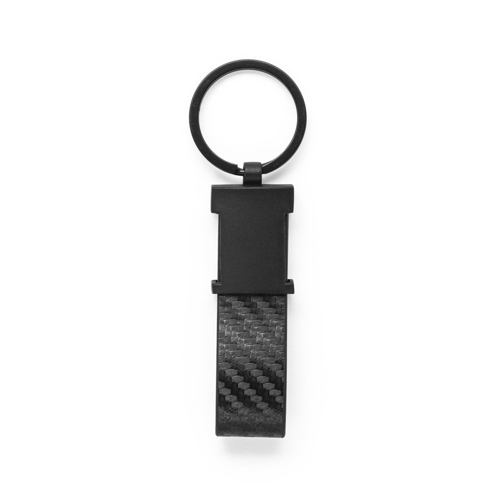 CHAVEIRO EM C. SINTÉTICO COM TEXTURA EM FIBRA DE CARBONO