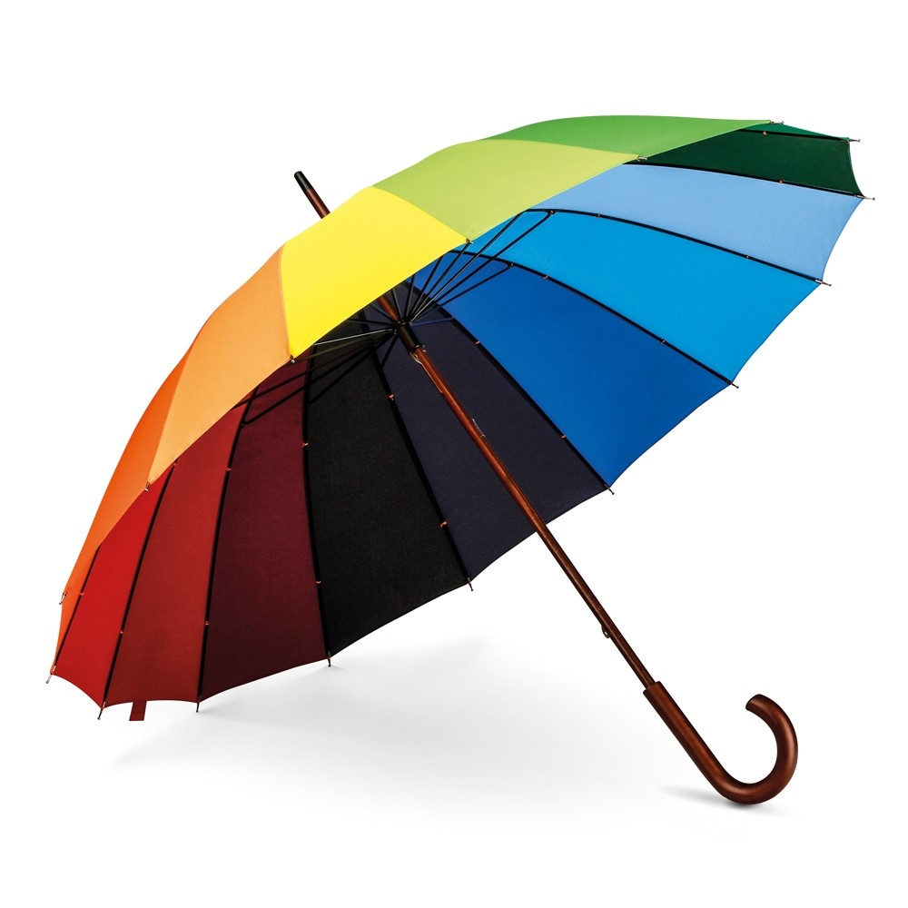 GUARDA-CHUVA ARCO-ÍRIS EM POLIÉSTER