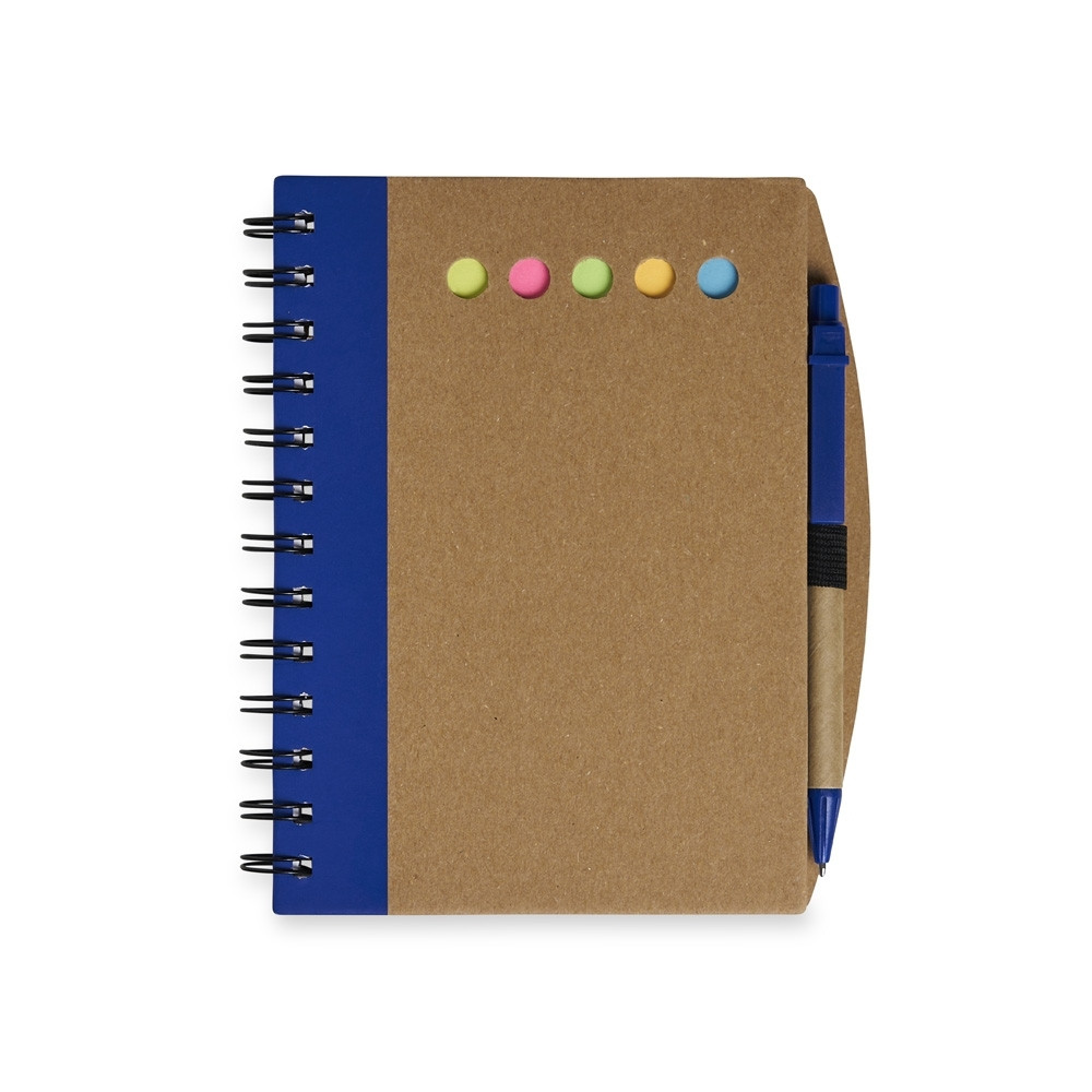 CADERNO EM PAPELÃO RÍGIDO COM CANETA