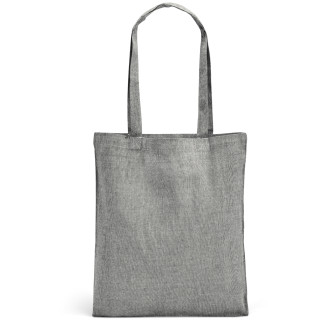 SACOLA DOBRÁVEL EM 70% ALGODÃO RECICLADO E 30% POLIÉSTER RECICLADO (140 G/M²) SEM TINGIMENTO