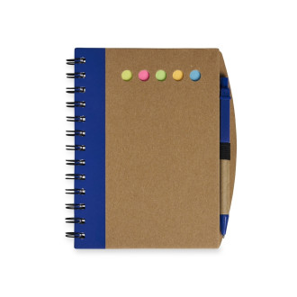 CADERNO EM PAPELÃO RÍGIDO COM CANETA