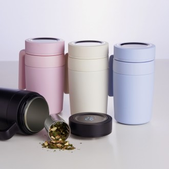 CANECA TÉRMICA INOX 500ML COM DISPLAY LED