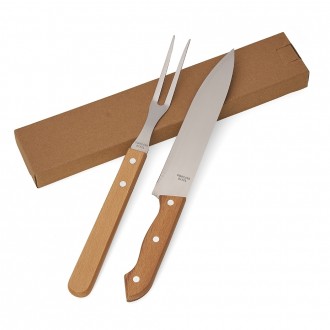 KIT CHURRASCO 2 PEÇAS EM ESTOJO DE PAPELÃO