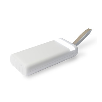 POWER BANK EM PLÁSTICO COM A CAPACIDADE DE ATÉ 20.000MAH
