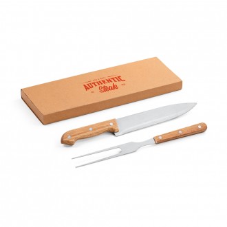 KIT CHURRASCO 2 PEÇAS CAIXA KRAFT