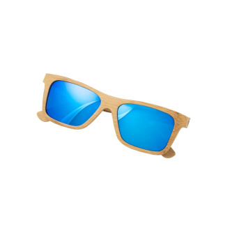 ÓCULOS DE SOL EM BAMBU COM LENTES ESPELHADAS