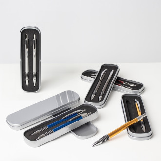 CONJUNTO CANETA E LAPISEIRA METAL