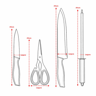 KIT CHURRASCO 4 PEÇAS